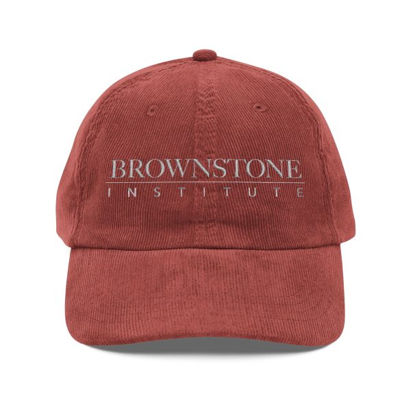 Vintage Corduroy Baseball Cap - Brownstone Institute Embroidery